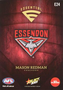 2023 Select AFL Footy Stars - Essentials #E24 Mason Redman Back